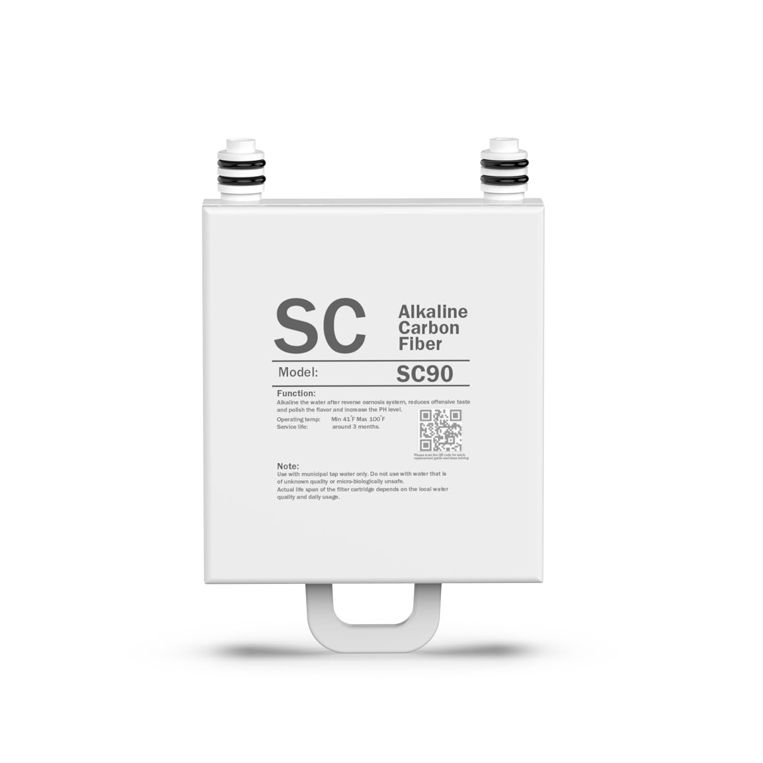 Frizzlife SC90 Replacement Post Filter Cartridge for WB99 Countertop Reverse Osmosis Water Filter System - Alkaline