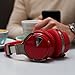 COWIN E7 Wireless Bluetooth Headphones with Mic Hi-Fi Deep Bass Wireless Headphones Over Ear, Comfortable Protein Earpads, 30 Hours Playtime for Travel Work TV Computer Phone - Red