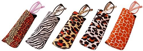 Seevix Safari 1.50 Diopter Reading Glasses 5 Styles with Matching Cases