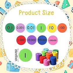 Place Value Disks 10 Values Decimals to Whole