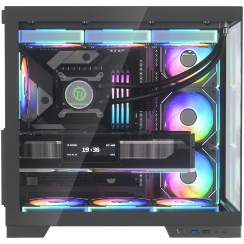 Gabinete Gamer Kalkan Asgard Evo Preto ATX Aquário Sem Fans Câmara Dupla Painel em Vidro Temperado Duplo USB 3.0 Painéis Perfurads Suporta Placas Mãe com Conectores Traseiros KLK00084