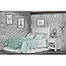 Evolur Santa Fe 5-in-1 Convertible Crib in Antique Mist, Greenguard Gold Certified, Features 3 Mattress Heights, Wooden Nursery and Bedroom Furniture, Baby Crib