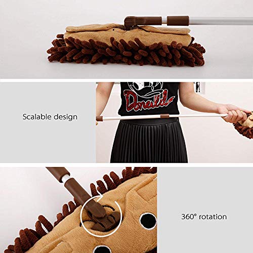 Toy Broom Set, Mini Broom with Dustpan for Kids, Pretend Play Kids Mop with Stretchable Handle Housekeeping Floor Cleaning Tools for Children - Thumbnail 4