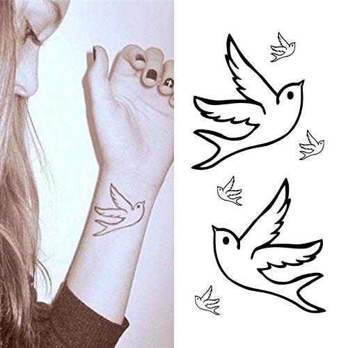 Best Oottati Petit Mignon Tatouages Temporaires Swallow