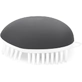 Vegetable Brush Potato Scrubber Brush Non Slip Comfortable Fruit Cleaning Tools for Washing Fruit Mushrooms Carrot or Tough-Skinned Vegetables (1 Pack Grey)