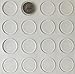 Glass Table Top Bumpers - 16 Pack - Thin Clear Bumper Pads - 1.23 Inch Round Rubber Self Adhesive - Glass Table Top Anti Slip Pads