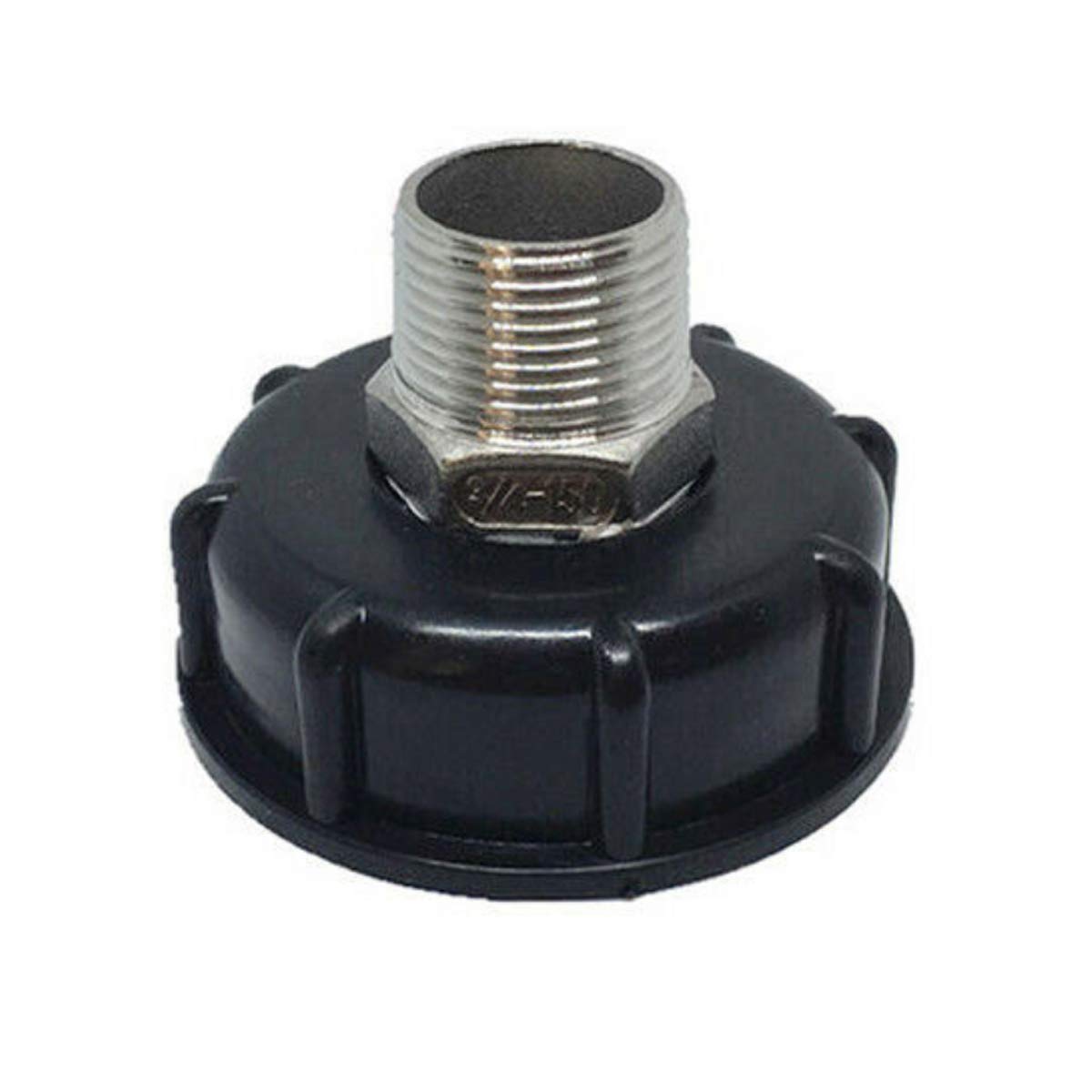 TOOLSTAR IBC Adapter, 3/4" S60x6 Thread IBC Tank Adapter Tap Connector Replacement Valve Fitting for IBC Garden Water Containers