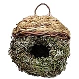 The Crabby Nook Birdhouse Bird Roosting Nests Handwoven Grass Wild Birds Houses Gardening Decor