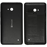 Back Housing Battery Door Cover Rear Case Compatible with Microsoft Lumia 640 (Black)