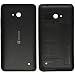 Back Housing Battery Door Cover Rear Case Compatible with Microsoft Lumia 640 (Black)
