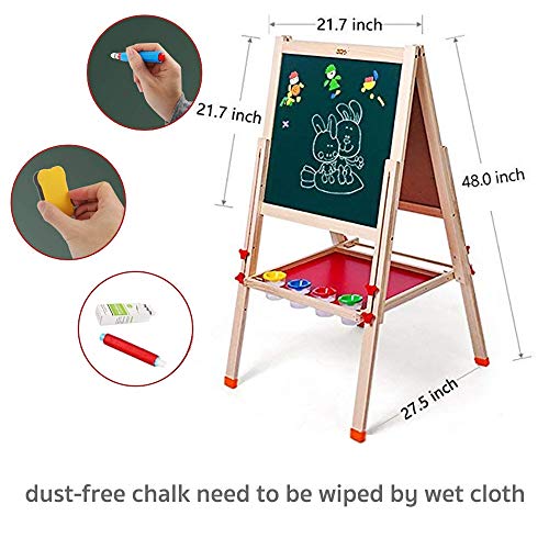 2 Arkmiido+Double+Sided+Whiteboard+Chalkboard+Accessories