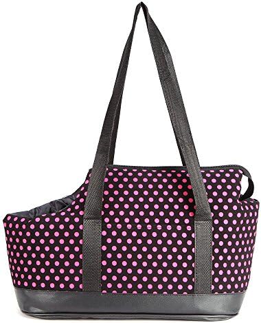 Fashion Design Soft Sided Dog Cat Pet Carrier Cute Polka Dots Print Portable Outdoor Travel Pet Bag Carrier