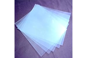 YUFREYOO PDMS Organic Thin Film, Low Modulus Pure Organic Silicone Film Transparent tensile Elastic Flexible Electronic Substrate microfluidic Film (150 x 200mm, 20 μm)