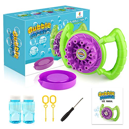 image for Growsland Bubble Machine for Kids Toddlers Boys Girls Handheld Bubble 