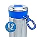 LunchBots Insulated Kids' Water Bottle (14oz) - Keeps Drinks Cold for 24 Hours - Lightweight Stainless Steel - Double Walled, Dishwasher Safe and Durable - Blue