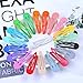 Elcoho 80 Pieces Girls Snap Hair Clips Non-Slip Metal Barrettes with Storage Bag, 2 Inch (Mixed 20 colors A)