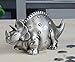 FUYU Creative Metal Cartoon Retro Dinosaur Piggy Bank Coin Bank Saving Pot Money Box