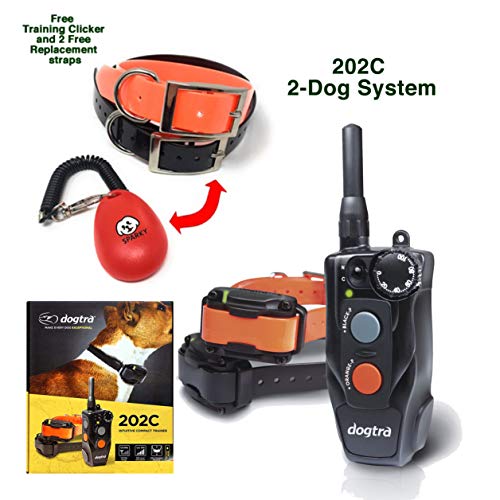 Dogtra 202C 2-Dog System with 2 Free Straps and Dog Training
