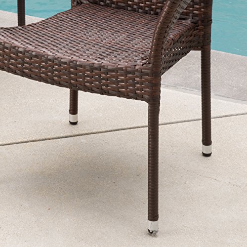 Christopher Knight Home Cliff Outdoor Wicker Chairs, 2Pcs Set