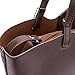 ANNA JONES Women's Designer Tote Shoulder Bags Soft PU Leather handbag Large Size Brown Colour