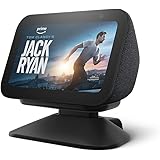 Suporte ajustável para Echo Show 5 (3ª geração) com porta de carregamento USB-C | Cor Preta