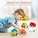 VATOS Toddler Car Toys, 6 Pack Toy Cars for 1 2 Years Old with Free Wheel City Traffic Little Cars,Toy Cars for Toddlers Early Educational Toddler Toys