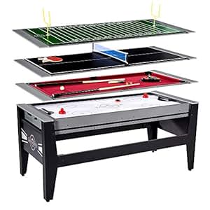 Amazon.com: MD Sports Lancaster 4 in 1 Air Hockey Pool