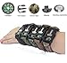 Paracord Survival Bracelet, Pooning With Flint Fire Starter Scraper, Compass，Whistle for Hiking Camping Emergency ,5 in 1 Climbing Kit (5pcs)