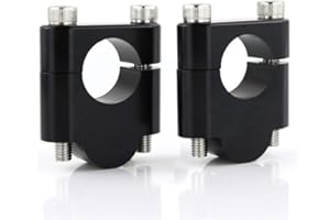 Motorcycle ATV Dirt Bike Handlebar Risers with Clamps 7/8" 22.2mm, Fit for Grom MSX125 /CB500X/ CRF 250L,KLX250S/KLR650, V-St