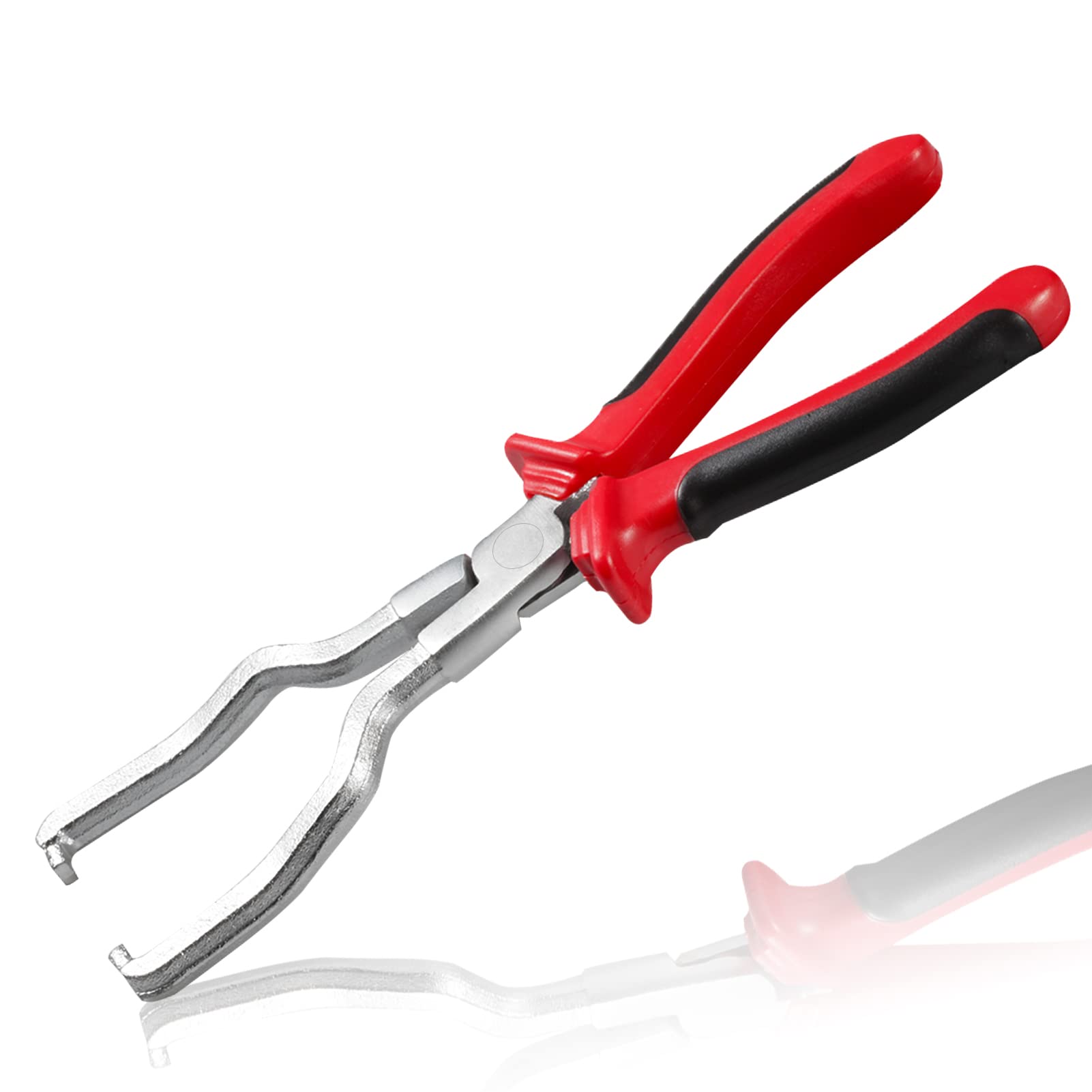 LEONTOOL Fuel Line Pliers with TPR Handles - Hose Clamp Pliers, Petrol Clip Pipe Hose Release Tool for Car Maintenance (9 Inch)