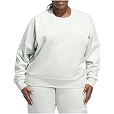 adidas Womens Logo Crew Neck Sweatshirt Plus Casual - Green