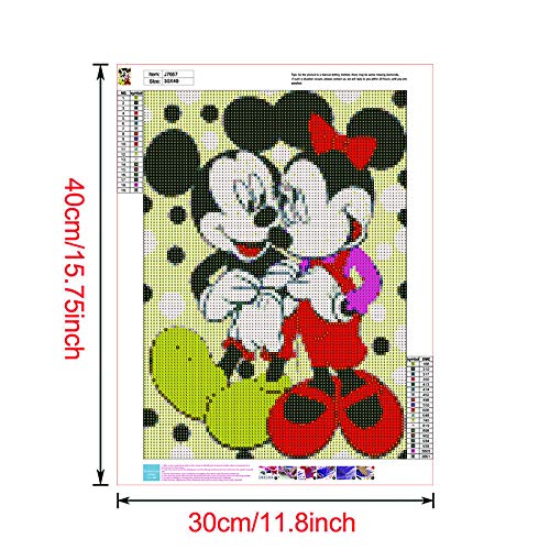 DIY 5D Diamond Painting Paint by Numbers Kits for Adult and Kids,Mickey