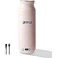 Jettle Electric Kettle - Travel Portable Heater for Coffee Tea Milk Soup - Stainless Steel Travel Water Boiler tea pot with Temperature Control - LED - Automatic Power Off - 450ml - Kitchen Appliance