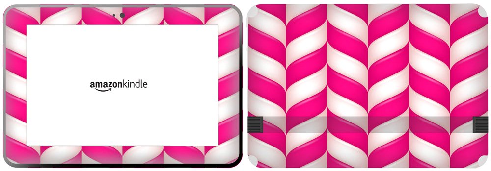 Get it Stick it SkinTabAmaFireHD89_76 Pink and White Skin for 8.9-Inch Amazon Kindle Fire HD