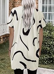 3XL Beige Womens Casual Tops for Legging Tunic