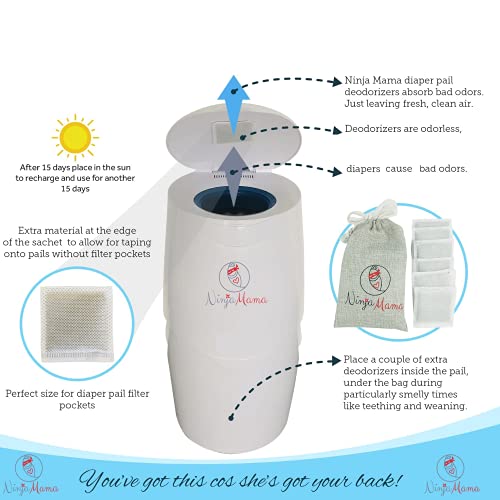 Diaper Pail Deodorizer. Compatible with Most Pails Bamboo Carbon