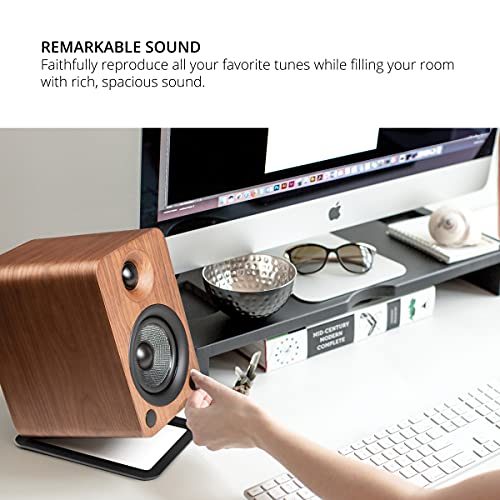 Kanto YU4WALNUT Powered Speakers with Bluetooth and Builtin Phono