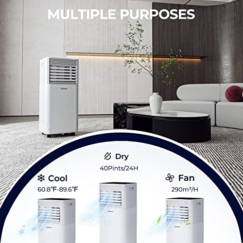 COSTWAY Portable Air Conditioner, 4in1 Air Conditioner for Room