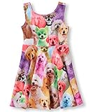 Little Girl's Classical Printed Sleeveless Summer Dress