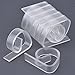 Hotop 24 Pack Plastic Tablecloth Clips, Clear Table Cover Cloth Clamps Holder for Party Picnic