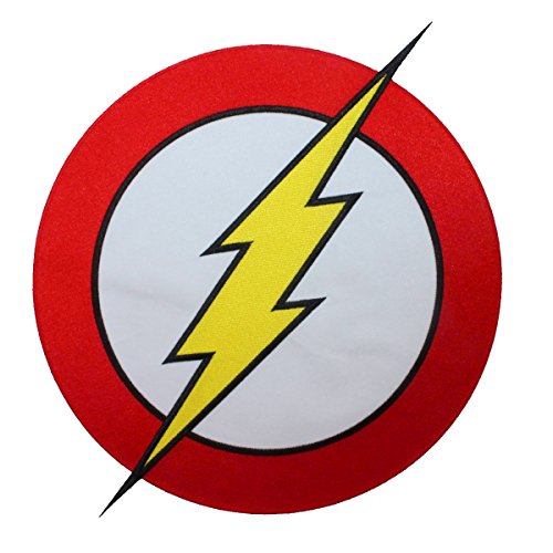 XLG The Flash Superhero Costume Logo Lightning Speed Hero Iron On Applique Patch