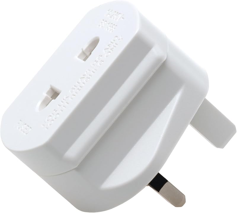 Keple UK 2 Pin to 3 Pin Shaver Toothbrush Adaptor Plug White