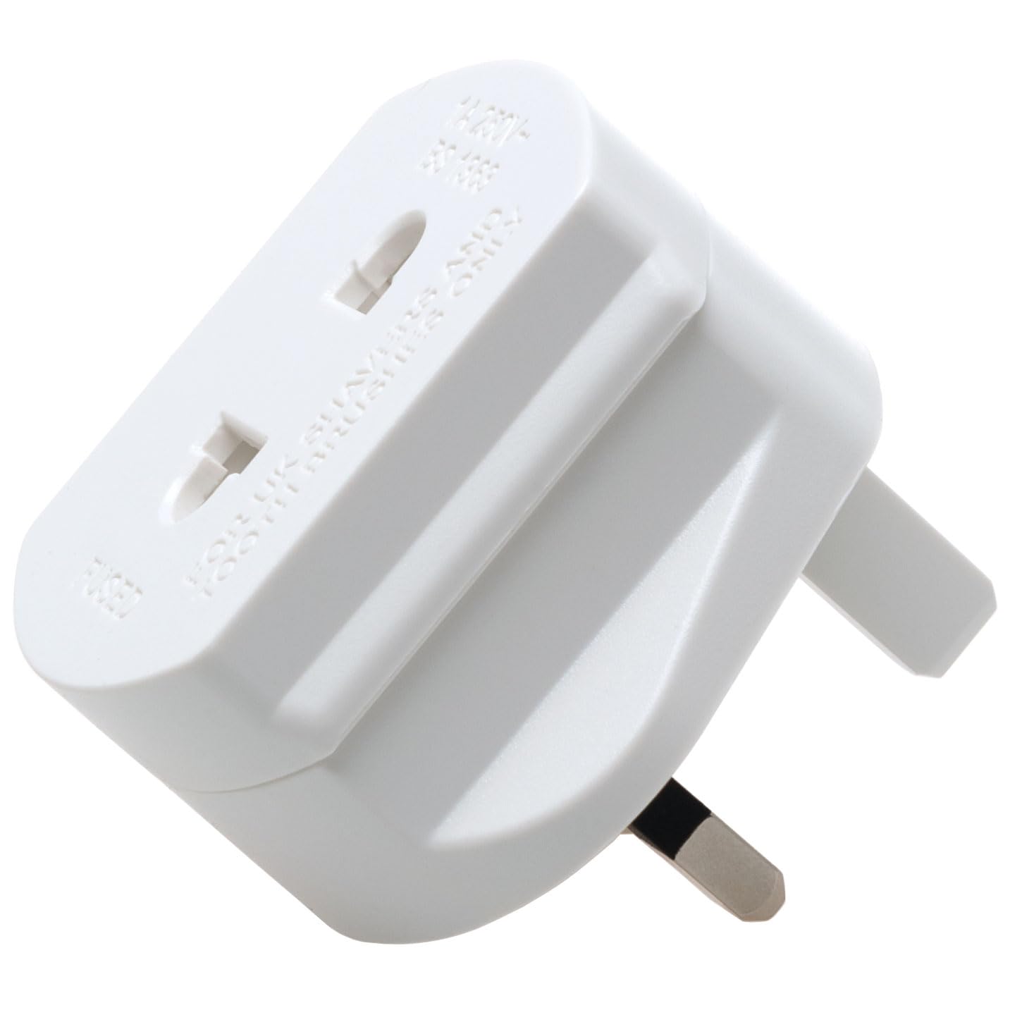 Toothbrush Adaptor Plug UK Charger Adapter Shaver Socket 2 Pin to 3 Pin Electric for Razor Plugs Bathroom Two to Three Prong Charging Tooth Brush Plugs Adapters Electrical Shaving (White)