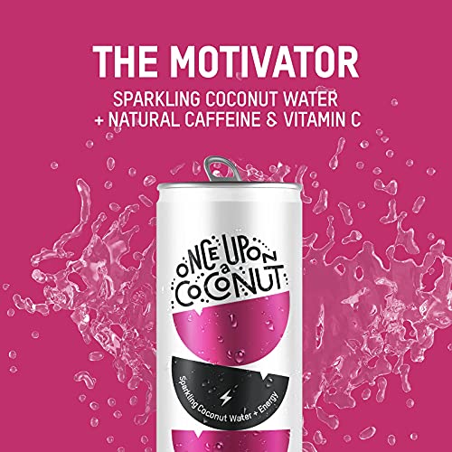 Once Upon a Coconut Sparkling Coconut Water + Caffeine Electrolyte