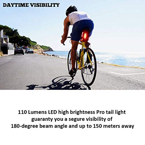 image for DON PEREGRINO B1 110 Lumens High Brightness Red Rear Bike Light, Power