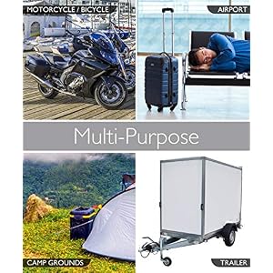 Fosmon Anti Theft Burglar Bike Alarm with Remote, Waterproof Vibration Triggered Battery Operated Loud 113dB Wireless Siren for Bicycle, E-Bike, Motorcycle, Scooter, Cart, Trailer, Equipment, Fence