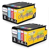 OfficeWorld 2 Sets Pack 950 951 Inkjet Ink Cartridges for HP Officejet Pro 8615/8625/8660/8640/8630/8620/8610/8100/8600 Printer