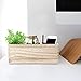 Wood Remote Control Holder Caddy, Rustic Desktop TV Remote Storage Organizer with Adjustable Compartments, Multi-Functional Table Media Storage Caddy