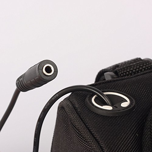 Bicycle Handlebar Bag, Vaiigo 2 Generation Multifunctional Bike Pannier, Waterproof Transparent Pvc Navigation Pouch Bag with Earphone Hole and Led Lamp (Black) - Thumbnail 2