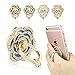 New Phone Ring Holder (4 Packs), FOMTOR Universal Phone Finger Ring Stand Holder, 360 Rotation 3D Aluminium Ring Grip for iPhone 5 6 6S 6Plus iPhone 7 7Plus,Galaxy and Almost All Phones